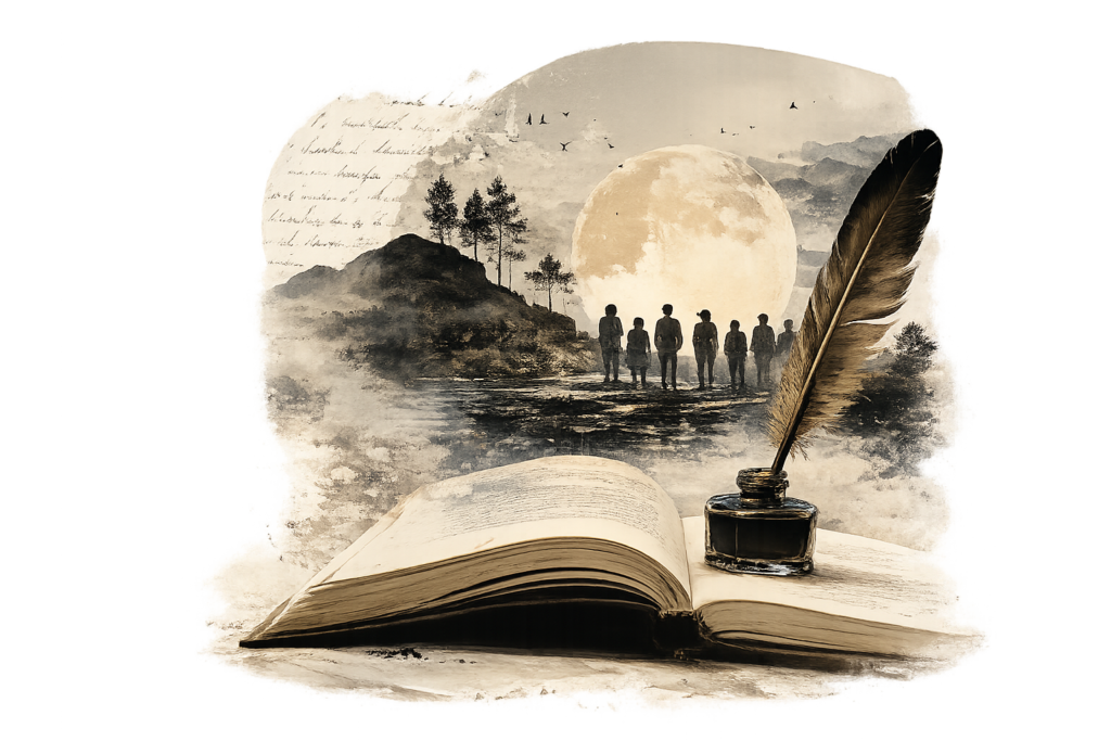 illustration d'un livre ouvert, effet aquarelle